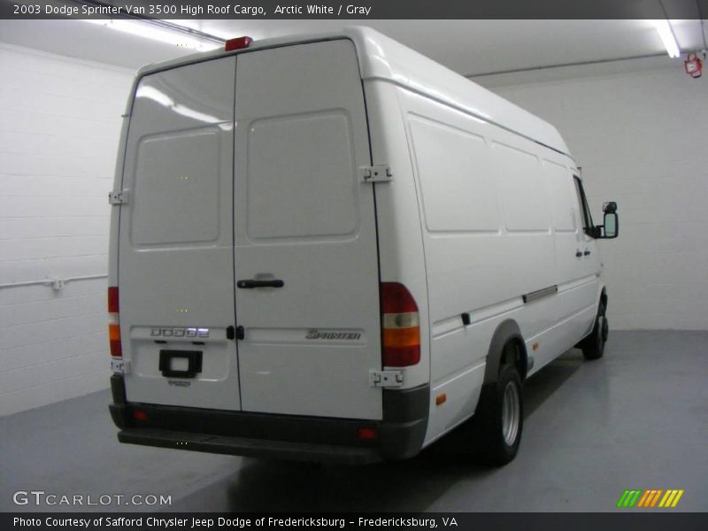 Arctic White / Gray 2003 Dodge Sprinter Van 3500 High Roof Cargo