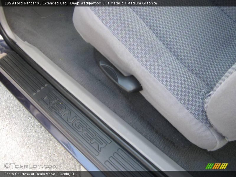 Deep Wedgewood Blue Metallic / Medium Graphite 1999 Ford Ranger XL Extended Cab