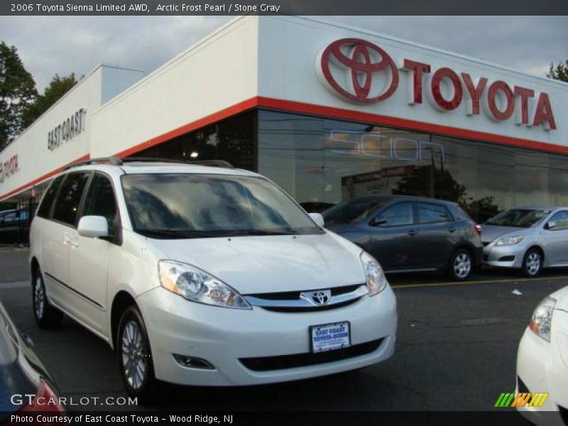 Arctic Frost Pearl / Stone Gray 2006 Toyota Sienna Limited AWD