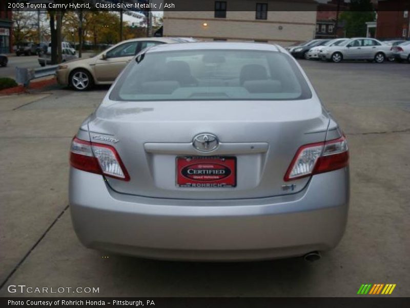 Classic Silver Metallic / Ash 2008 Toyota Camry Hybrid