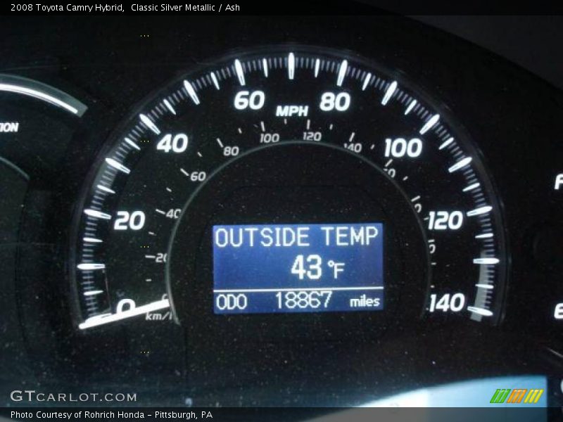 Classic Silver Metallic / Ash 2008 Toyota Camry Hybrid