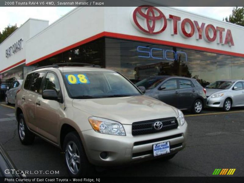 Savannah Metallic / Taupe 2008 Toyota RAV4 V6 4WD