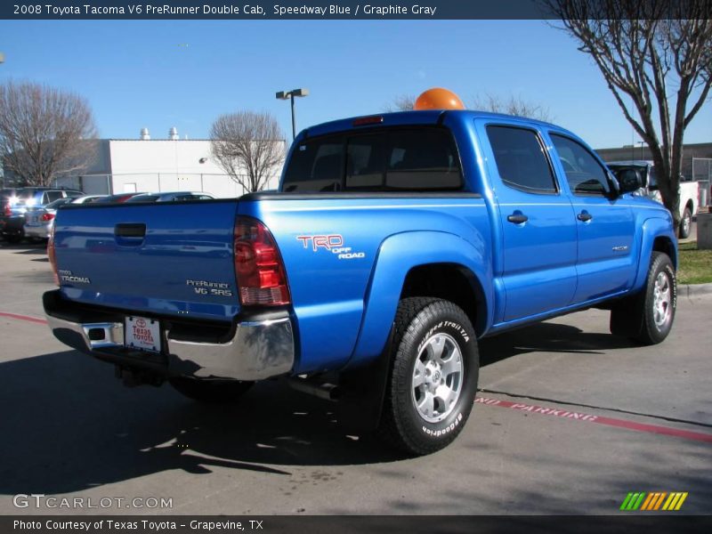 Speedway Blue / Graphite Gray 2008 Toyota Tacoma V6 PreRunner Double Cab