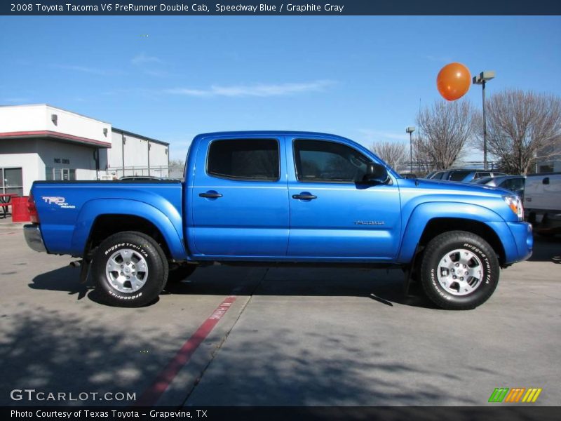 Speedway Blue / Graphite Gray 2008 Toyota Tacoma V6 PreRunner Double Cab
