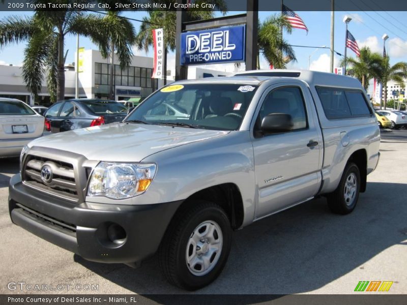 Silver Streak Mica / Graphite Gray 2009 Toyota Tacoma Regular Cab