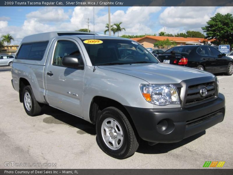 Silver Streak Mica / Graphite Gray 2009 Toyota Tacoma Regular Cab