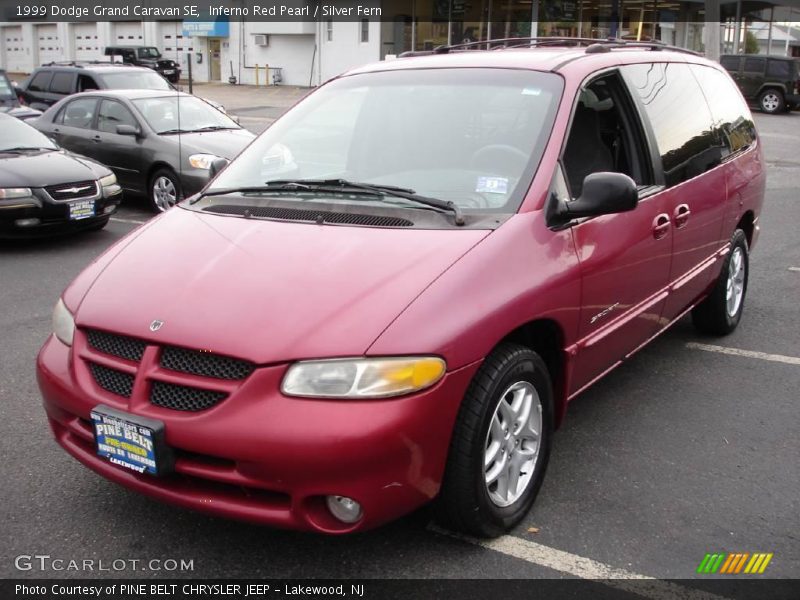 Inferno Red Pearl / Silver Fern 1999 Dodge Grand Caravan SE