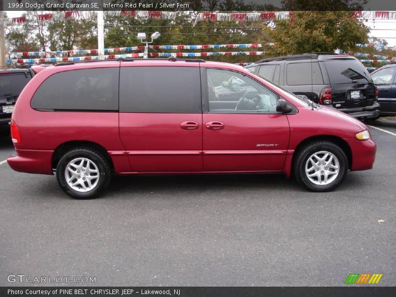 Inferno Red Pearl / Silver Fern 1999 Dodge Grand Caravan SE