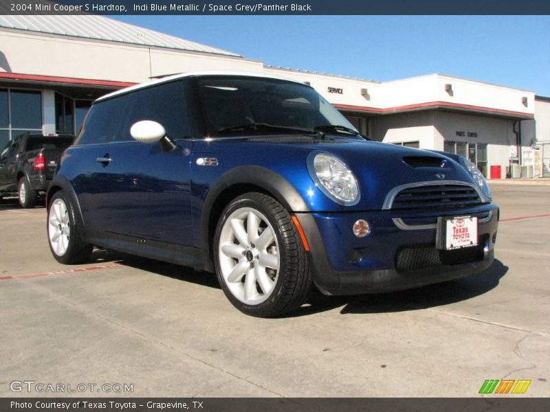 Indi Blue Metallic / Space Grey/Panther Black 2004 Mini Cooper S Hardtop