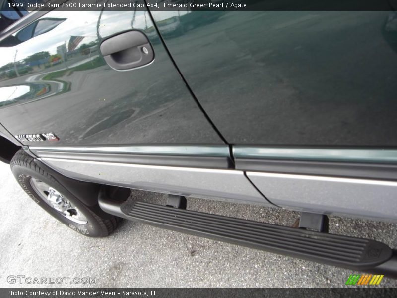 Emerald Green Pearl / Agate 1999 Dodge Ram 2500 Laramie Extended Cab 4x4