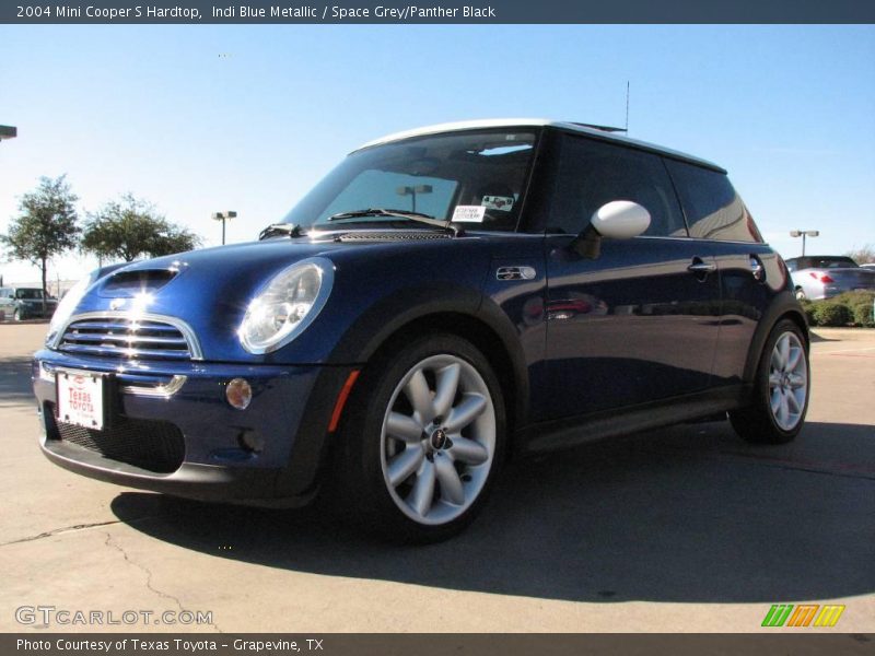 Indi Blue Metallic / Space Grey/Panther Black 2004 Mini Cooper S Hardtop