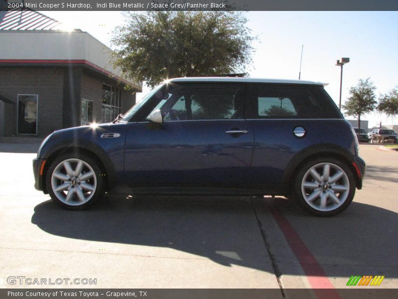 Indi Blue Metallic / Space Grey/Panther Black 2004 Mini Cooper S Hardtop