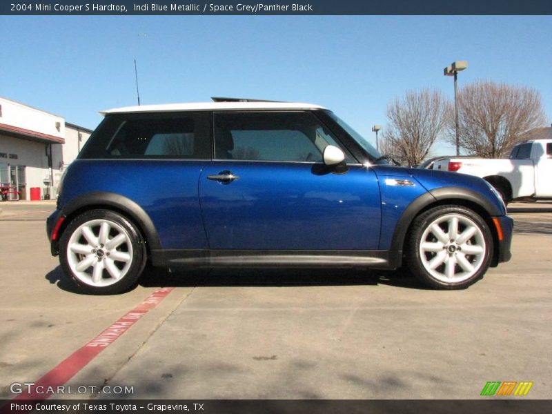 Indi Blue Metallic / Space Grey/Panther Black 2004 Mini Cooper S Hardtop