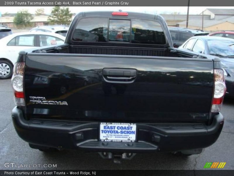 Black Sand Pearl / Graphite Gray 2009 Toyota Tacoma Access Cab 4x4