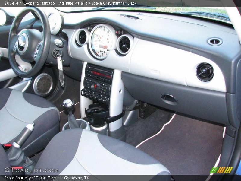 Indi Blue Metallic / Space Grey/Panther Black 2004 Mini Cooper S Hardtop