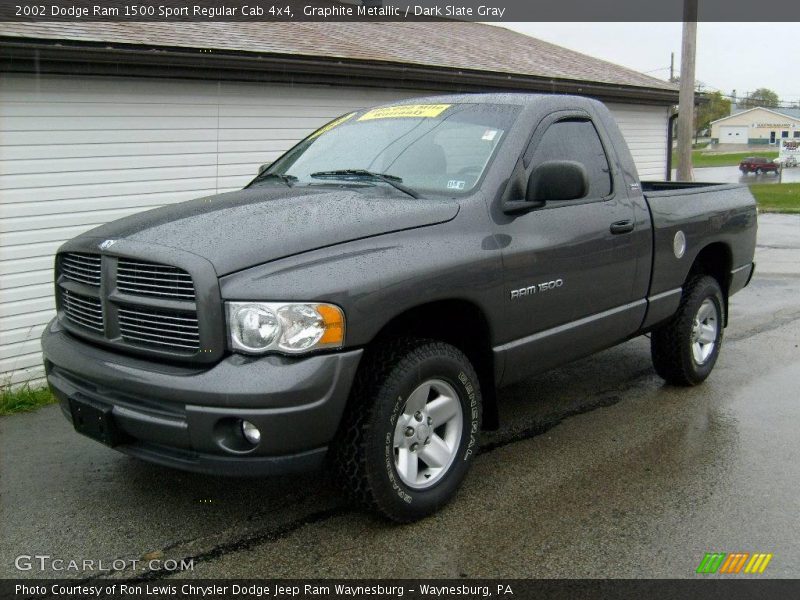 Graphite Metallic / Dark Slate Gray 2002 Dodge Ram 1500 Sport Regular Cab 4x4