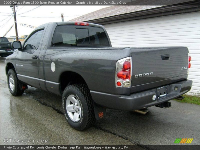 Graphite Metallic / Dark Slate Gray 2002 Dodge Ram 1500 Sport Regular Cab 4x4