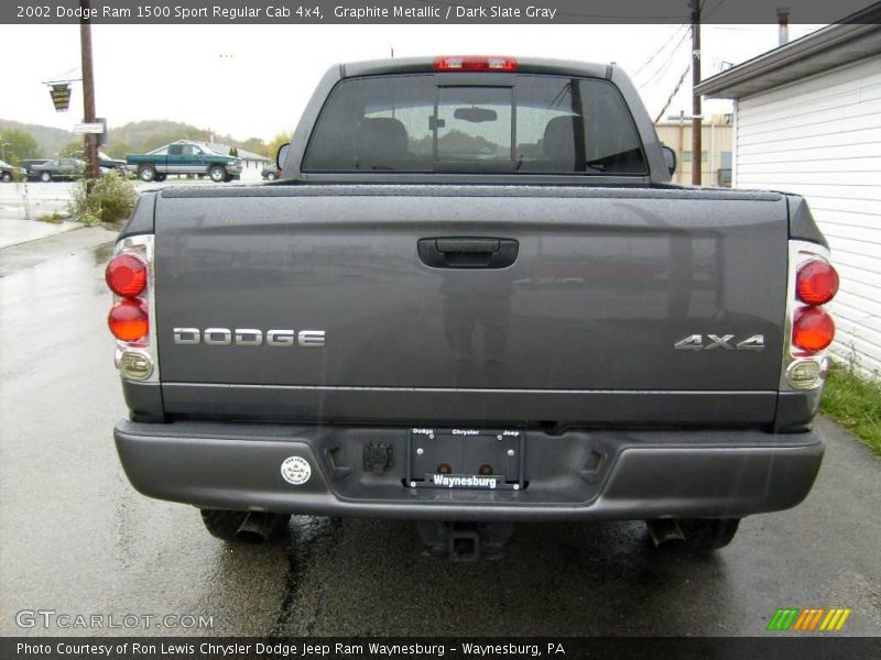 Graphite Metallic / Dark Slate Gray 2002 Dodge Ram 1500 Sport Regular Cab 4x4