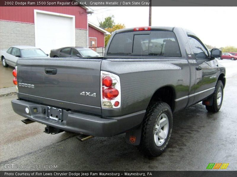 Graphite Metallic / Dark Slate Gray 2002 Dodge Ram 1500 Sport Regular Cab 4x4
