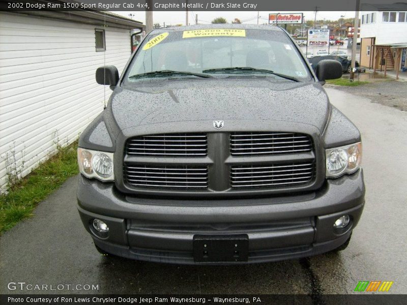 Graphite Metallic / Dark Slate Gray 2002 Dodge Ram 1500 Sport Regular Cab 4x4