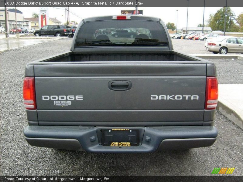 Graphite Metallic / Dark Slate Gray 2003 Dodge Dakota Sport Quad Cab 4x4