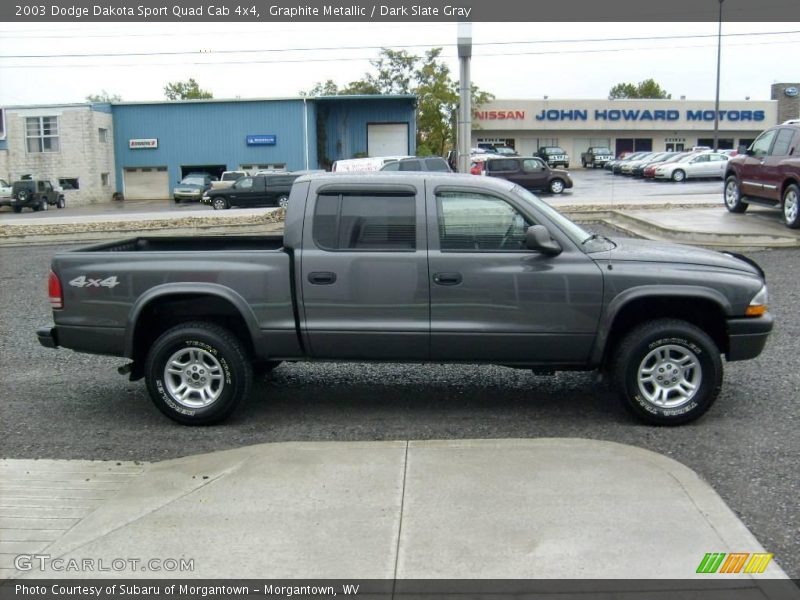 Graphite Metallic / Dark Slate Gray 2003 Dodge Dakota Sport Quad Cab 4x4