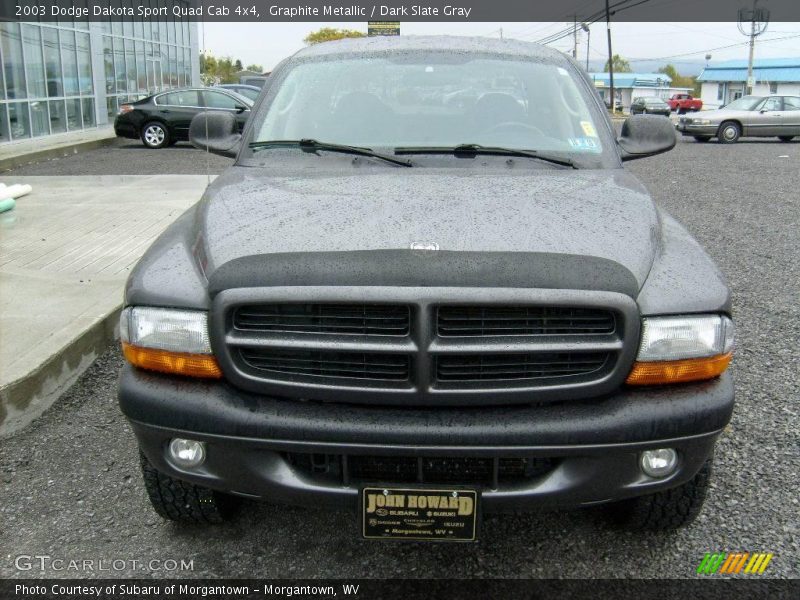 Graphite Metallic / Dark Slate Gray 2003 Dodge Dakota Sport Quad Cab 4x4