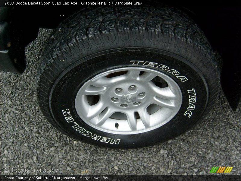 Graphite Metallic / Dark Slate Gray 2003 Dodge Dakota Sport Quad Cab 4x4