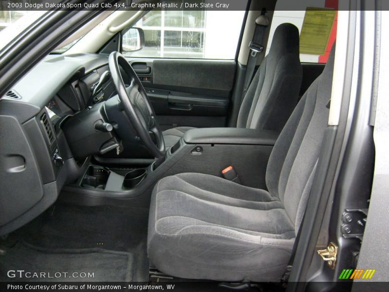 Graphite Metallic / Dark Slate Gray 2003 Dodge Dakota Sport Quad Cab 4x4