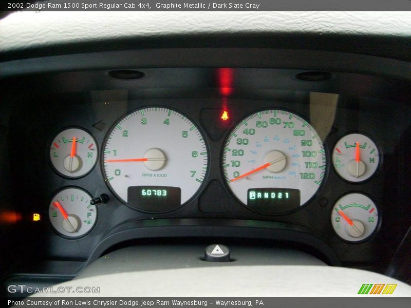 Graphite Metallic / Dark Slate Gray 2002 Dodge Ram 1500 Sport Regular Cab 4x4