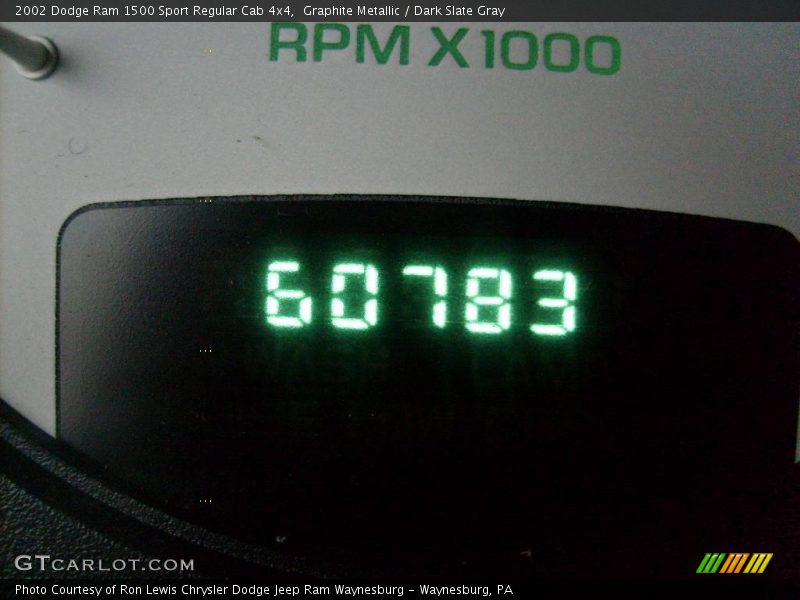 Graphite Metallic / Dark Slate Gray 2002 Dodge Ram 1500 Sport Regular Cab 4x4