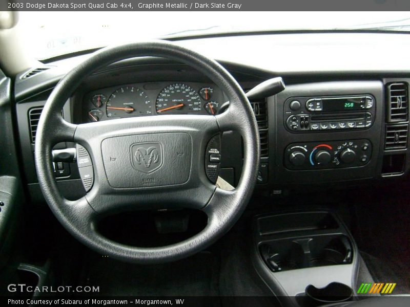 Graphite Metallic / Dark Slate Gray 2003 Dodge Dakota Sport Quad Cab 4x4