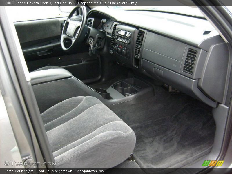 Graphite Metallic / Dark Slate Gray 2003 Dodge Dakota Sport Quad Cab 4x4