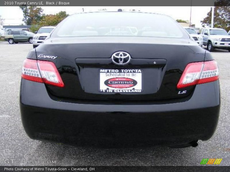 Black / Bisque 2010 Toyota Camry LE