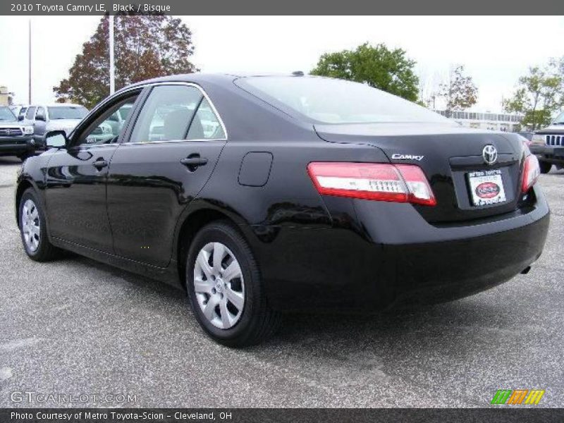 Black / Bisque 2010 Toyota Camry LE