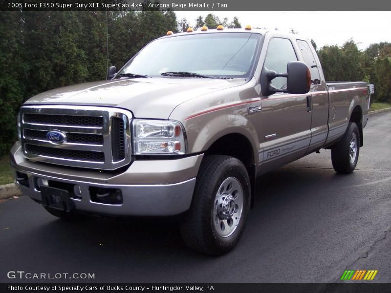 Arizona Beige Metallic / Tan 2005 Ford F350 Super Duty XLT SuperCab 4x4