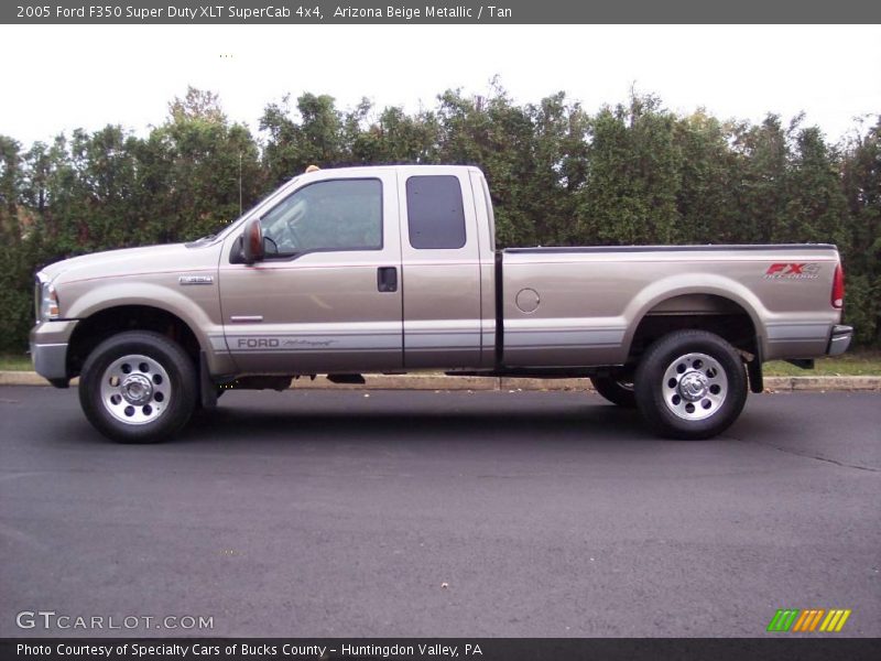 Arizona Beige Metallic / Tan 2005 Ford F350 Super Duty XLT SuperCab 4x4