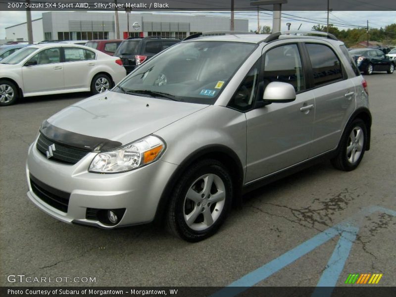 Silky Silver Metallic / Black 2007 Suzuki SX4 Sport AWD