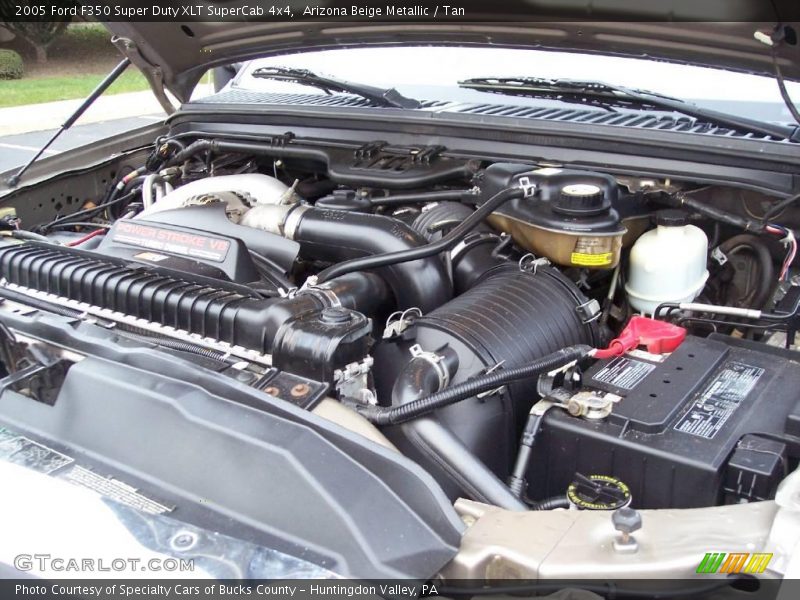 Arizona Beige Metallic / Tan 2005 Ford F350 Super Duty XLT SuperCab 4x4