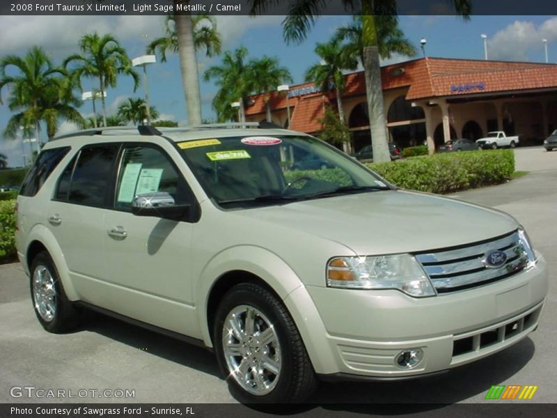 Light Sage Metallic / Camel 2008 Ford Taurus X Limited