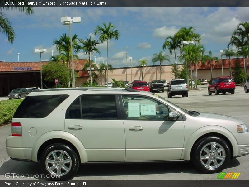 Light Sage Metallic / Camel 2008 Ford Taurus X Limited