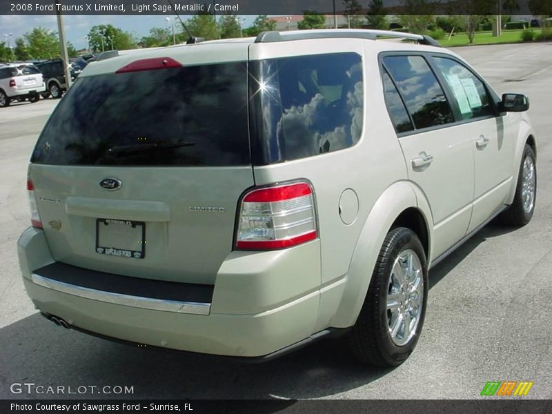 Light Sage Metallic / Camel 2008 Ford Taurus X Limited