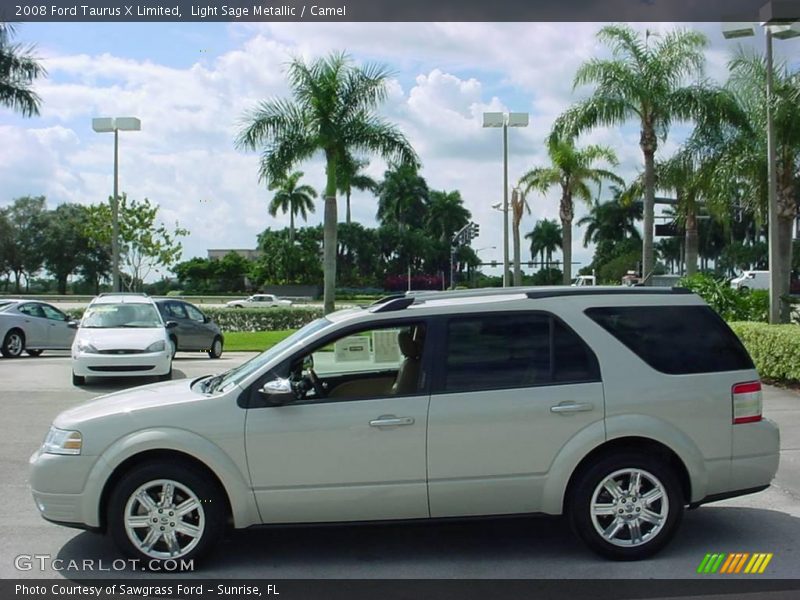 Light Sage Metallic / Camel 2008 Ford Taurus X Limited
