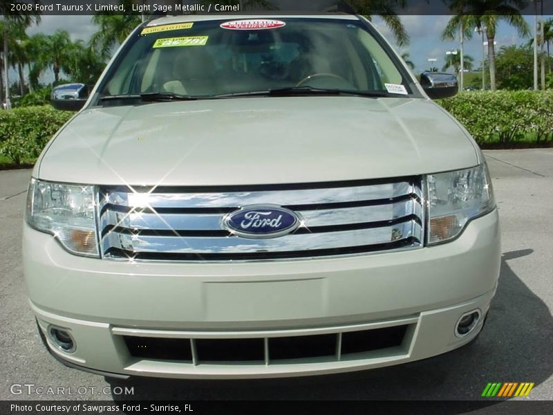 Light Sage Metallic / Camel 2008 Ford Taurus X Limited