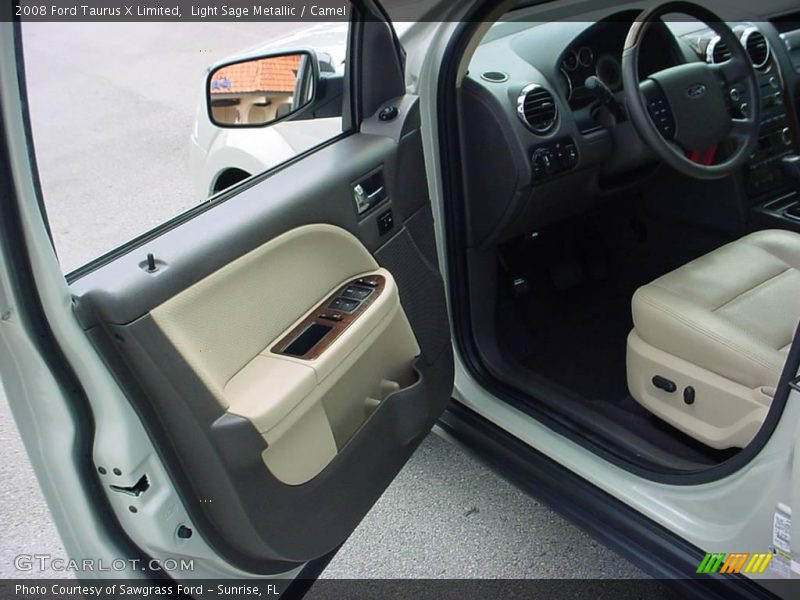 Light Sage Metallic / Camel 2008 Ford Taurus X Limited