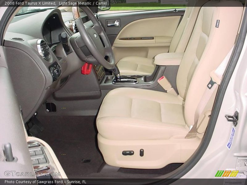 Light Sage Metallic / Camel 2008 Ford Taurus X Limited