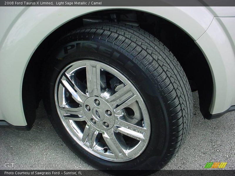 Light Sage Metallic / Camel 2008 Ford Taurus X Limited