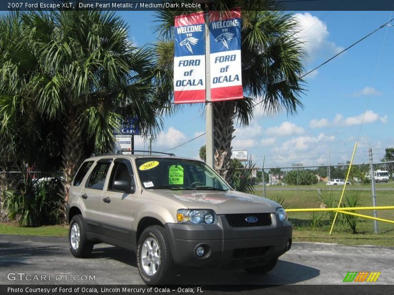 Dune Pearl Metallic / Medium/Dark Pebble 2007 Ford Escape XLT