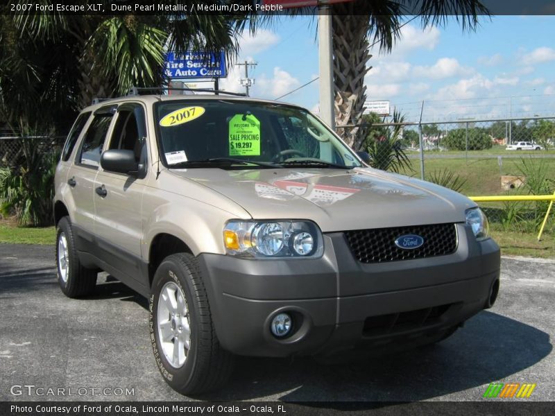 Dune Pearl Metallic / Medium/Dark Pebble 2007 Ford Escape XLT