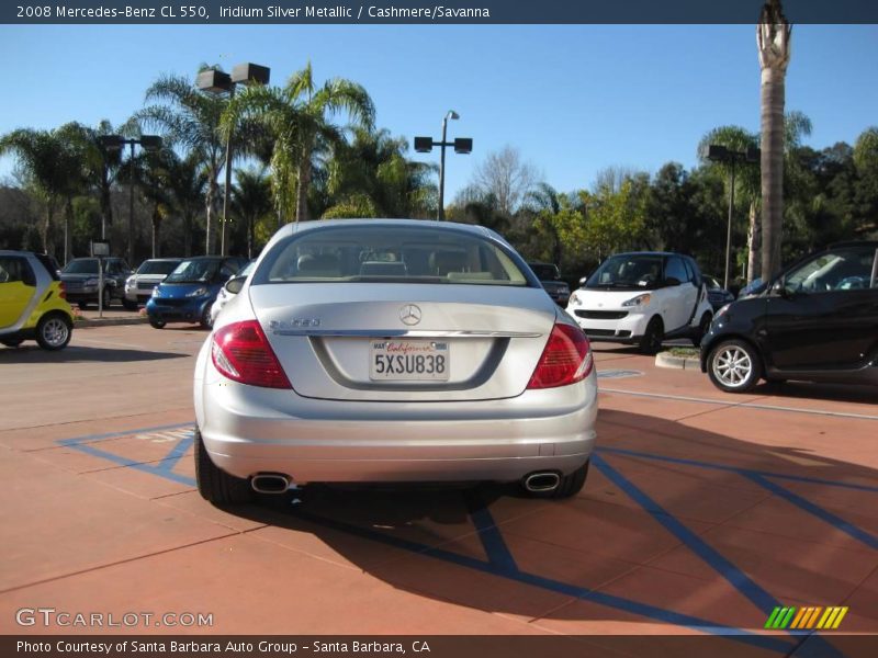 Iridium Silver Metallic / Cashmere/Savanna 2008 Mercedes-Benz CL 550